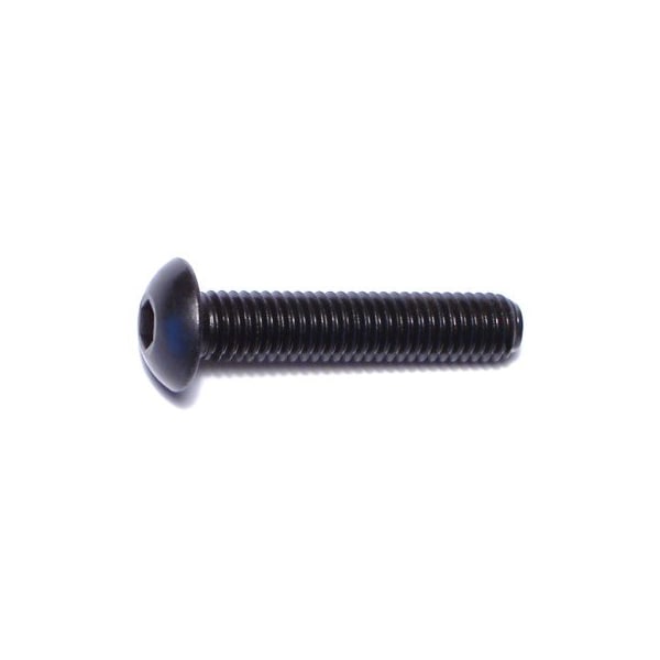 Midwest Fastener M5-0.80 Socket Head Cap Screw, Button, Black Oxide Steel, 25 mm Length, 8 PK 75965 - main